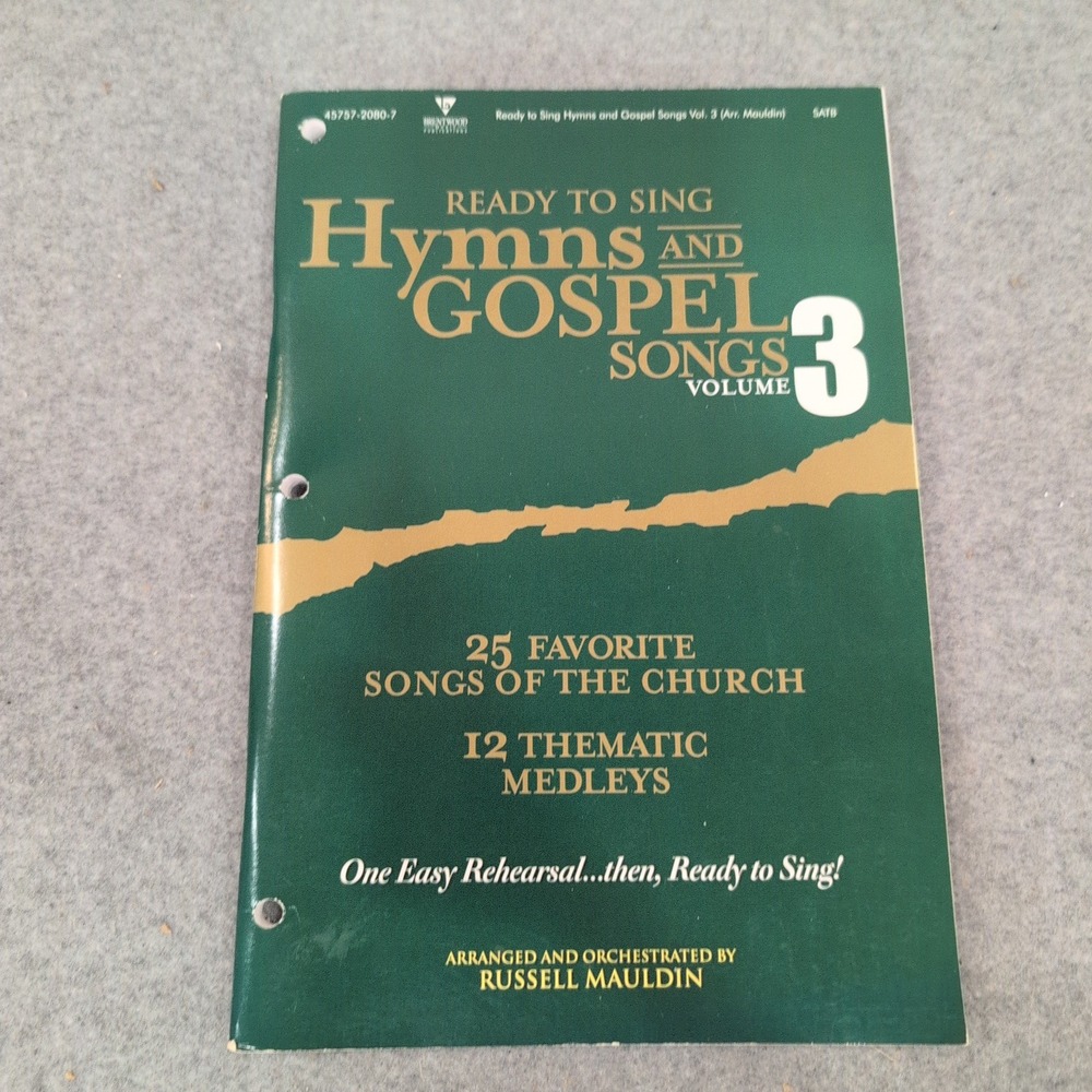 Ready to Sing Hymns and Gospel Songs Vol 3 Russell Mauldin SATB Choral Book - Picture 1 of 3